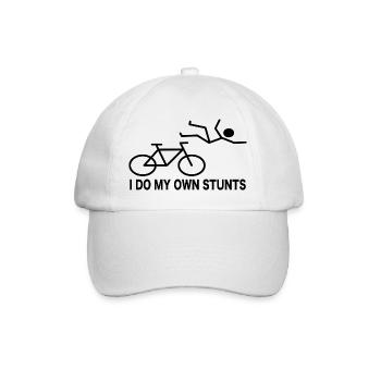 Radfahrer Fahrrad Spruch Humor - Baseballkappe - Weiß/Weiß - Vorne