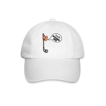 Weihnachten Golfschläger Weihnachtsstress - Baseballkappe - Weiß/Weiß - Vorne