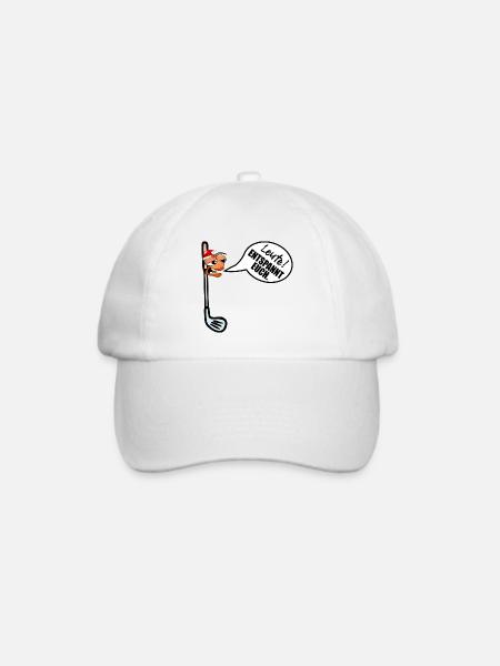 Weihnachten Golfschläger Weihnachtsstress - Baseballkappe - Weiß/Weiß