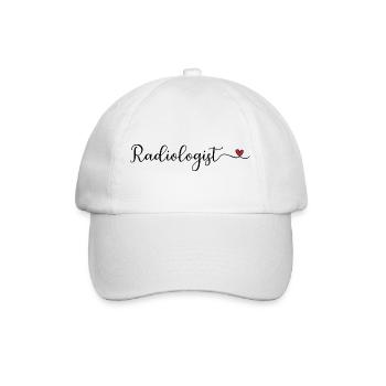 Radiologe Gift - Baseballkappe - Weiß/Weiß - Vorne