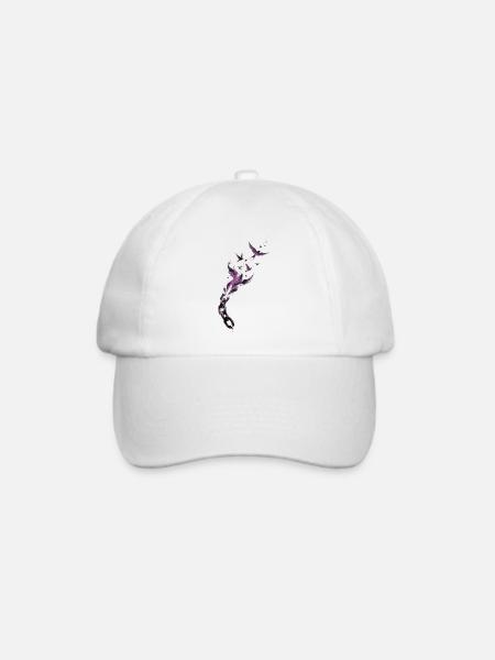 Purple Chain Wings Release - Baseballkappe - Weiß/Weiß