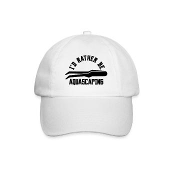 Aquarist Aquascaping Spruch - Baseballkappe - Weiß/Weiß - Vorne