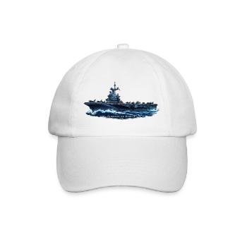 Charles de Gaulle R91 – Nachtfahrt – personalisier - Baseballkappe - Weiß/Weiß - Vorne
