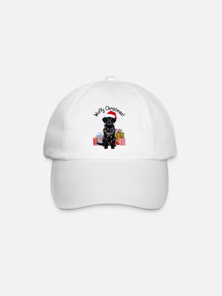Hund Weihnachten Hunde Weihnachtspullover - Baseballkappe - Weiß/Weiß