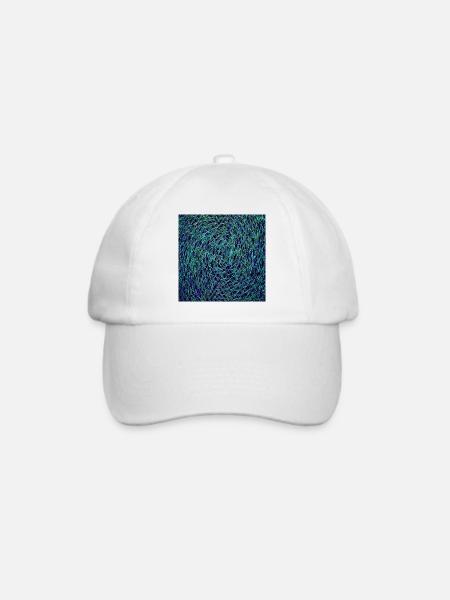 Kaleido Neon Muster - Baseballkappe - Weiß/Weiß