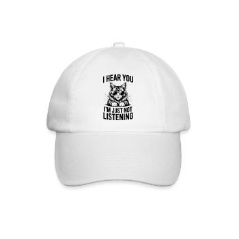 Maine Coon Spruch Katze Lustig Maine Coon Geschenk - Baseballkappe - Weiß/Weiß - Vorne