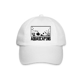 Aquascaping Aquarium - Baseballkappe - Weiß/Weiß - Vorne