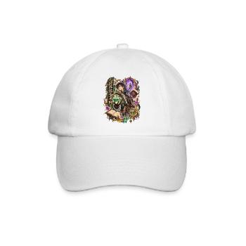 Anderewelt Alchemist Magier - Baseballkappe - Weiß/Weiß - Vorne
