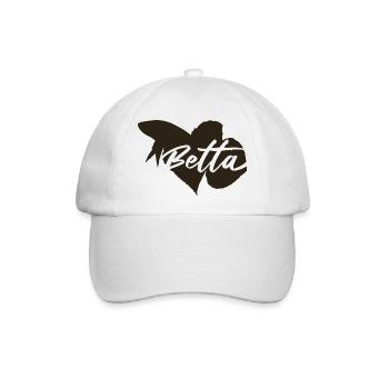 Betta Kampffisch  - Baseballkappe - Weiß/Weiß - Vorne