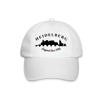 Heidelberg Retro Design - Baseballkappe - Weiß/Weiß - Vorne