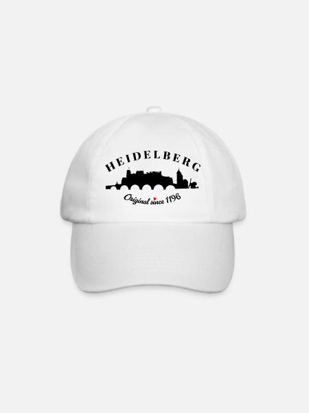 Heidelberg Retro Design - Baseballkappe - Weiß/Weiß