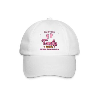 Tante 2027 – Zuständig für Zucker & Chaos - Baseballkappe - Weiß/Weiß - Vorne