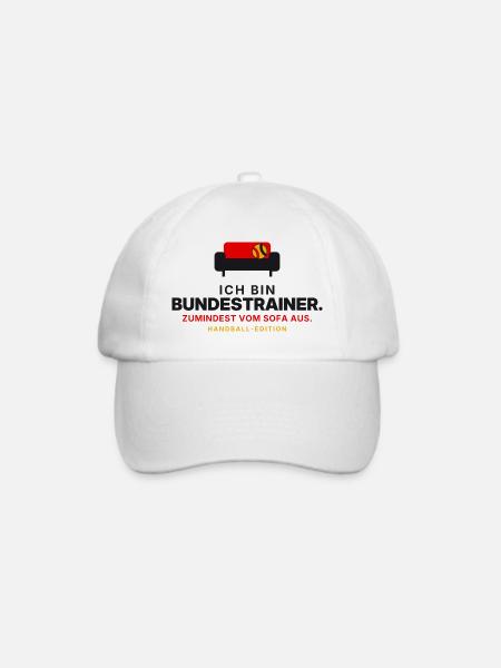 Sofa-Bundestrainer Handball - Baseballkappe - Weiß/Weiß