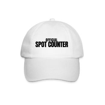Dalmatiner - Official Spot Counter - Hundeliebe - Baseballkappe - Weiß/Weiß - Vorne