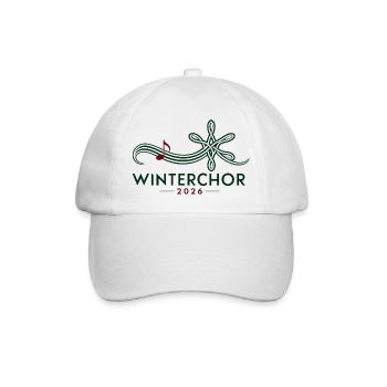 Winterchor 2026 - Baseballkappe - Weiß/Weiß - Vorne
