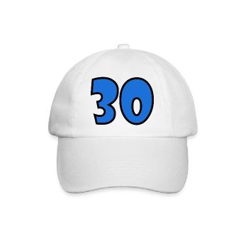 30. 30 JAHRE. 30-JÄHRIGES JUBILÄUM. 30-JÄHRIGES JUBILÄUM. - Baseballkappe - Weiß/Weiß - Vorne