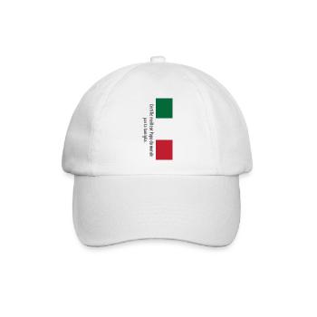 Vom Famiglia als bester Vater der Welt zertifiziert... - Baseballkappe - Weiß/Weiß - Vorne