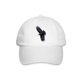 Rotschnabel-Chough-Flug - Baseballkappe - Weiß/Weiß - Vorne