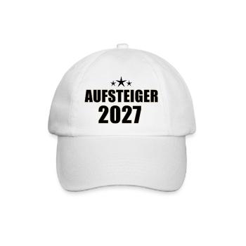 Aufsteiger 2027 - Baseballkappe - Weiß/Weiß - Vorne