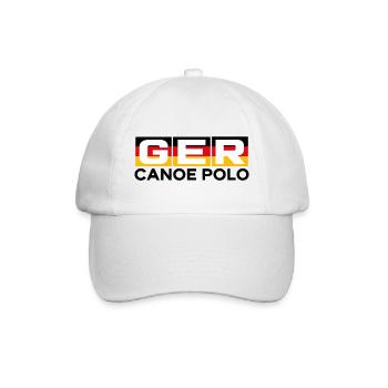 Deutschland - GER - Kanu Polo - Germany - paddeln - Baseballkappe - Weiß/Weiß - Vorne