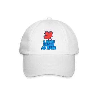A Mari Usque Ad Mare Canada - Baseballkappe - Weiß/Weiß - Vorne