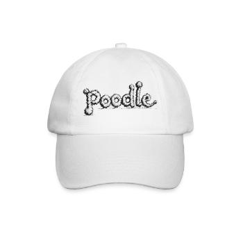 Poodle - Baseballkappe - Weiß/Weiß - Vorne