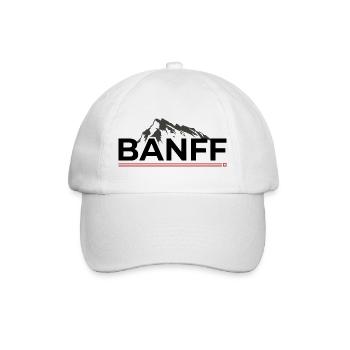 Banff Canada Mountain Peak - Baseballkappe - Weiß/Weiß - Vorne