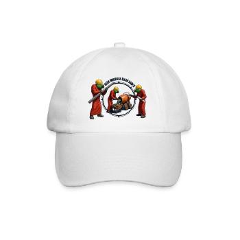 Papageien bauen - Baseballkappe - Weiß/Weiß - Vorne