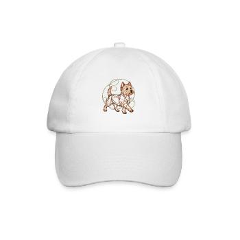 West Highland White Terrier - Baseballkappe - Weiß/Weiß - Vorne