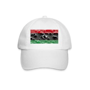 Libyen - Baseballkappe - Weiß/Weiß - Vorne
