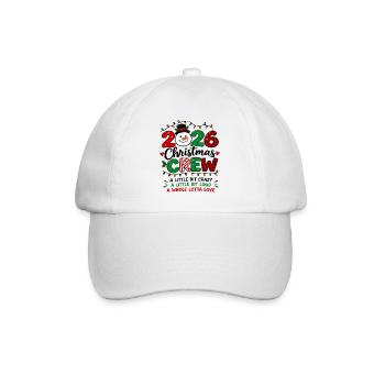 Christmas Crew 2026 Matching-Familienfeiertag - Baseballkappe - Weiß/Weiß - Vorne