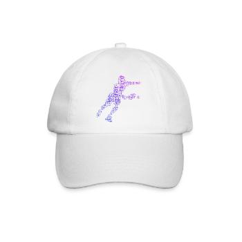 Pickleball Profi Geschenk für Pickleballspiel Fans - Baseballkappe - Weiß/Weiß - Vorne