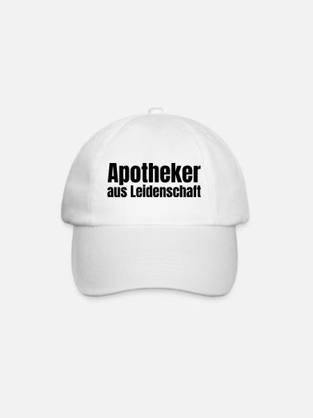 Apotheker aus Leidenschaft Apotheke Geschenk - Baseballkappe - Weiß/Weiß