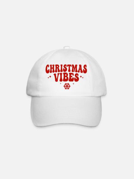 Weihnachtsatmosphäre - Baseballkappe - Weiß/Weiß