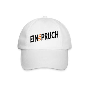 Jura Rechtsanwalt Einspruch - Baseballkappe - Weiß/Weiß - Vorne