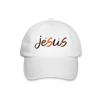 Jesus - Baseballkappe - Weiß/Weiß - Vorne