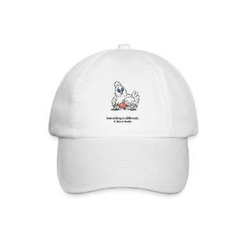 Weihnachtshüne findet einen Anhänger in ihrem Nest - Baseballkappe - Weiß/Weiß - Vorne