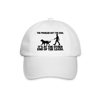 ODDROO – The Problem Isn't the Dog - Baseballkappe - Weiß/Weiß - Vorne