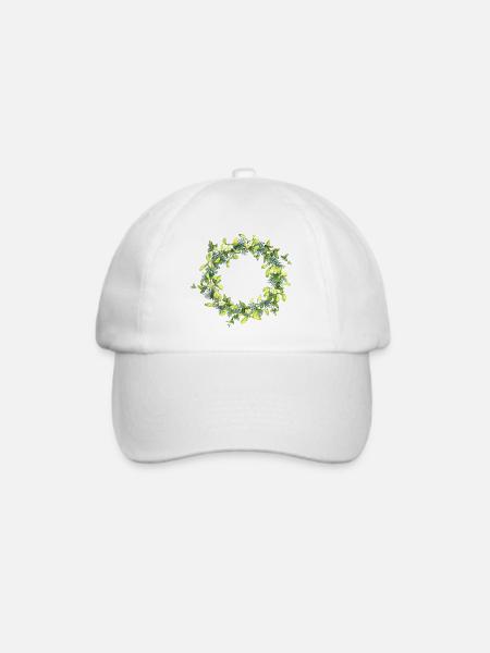 Mistelkranz - Baseballkappe - Weiß/Weiß