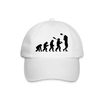 Badmintonspieler Evolution - Baseballkappe - Weiß/Weiß - Vorne