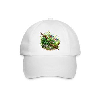 Aquascaping Neonsalmler - Baseballkappe - Weiß/Weiß - Vorne