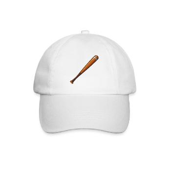 Baseballschläger - Baseballkappe - Weiß/Weiß - Vorne