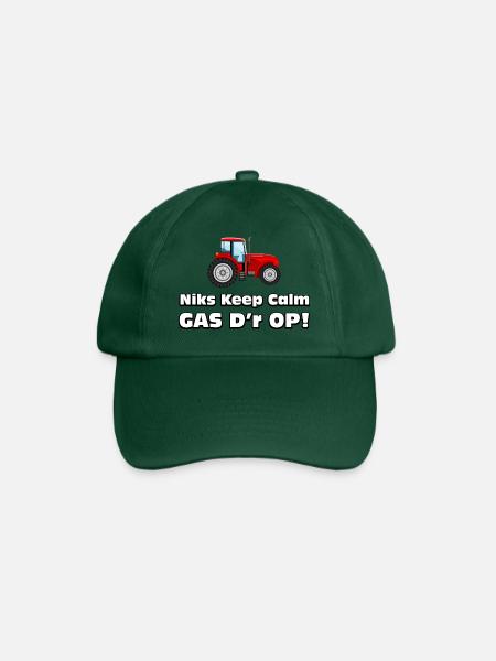 farmer - Nothing calm, gas on it! Farmers tractor - Baseball Cap - bottle green