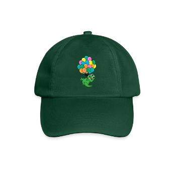 Baby dinosaur balloon - Baseball Cap - bottle green - Front