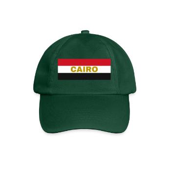 Cairo City in Egyptian Flag Colors - Baseball Cap - bottle green - Front