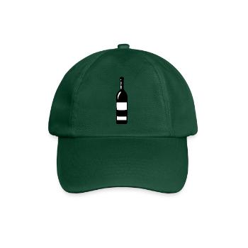 Wine Wine Bottle White Wine Red Wine Gift - Baseball Cap - bottle green - Front