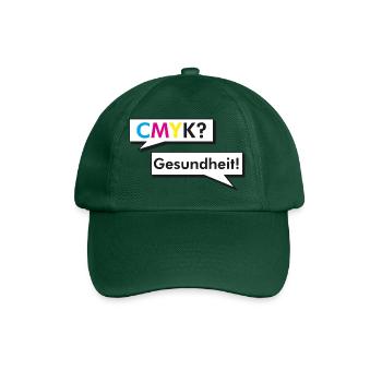 CMYK Grafiker Nerd Spruch Geschenk Shirt - Baseballkappe - Flaschengrün - Vorne