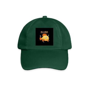 Blubb Maske Goldfisch - Baseballkappe - Flaschengrün - Vorne