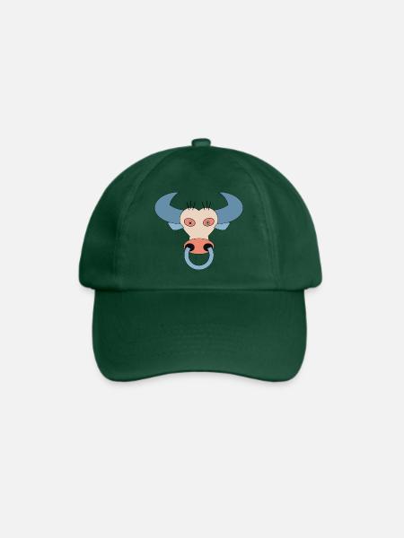 Cow N7T - Neues NFT Style - Baseballkappe - Flaschengrün