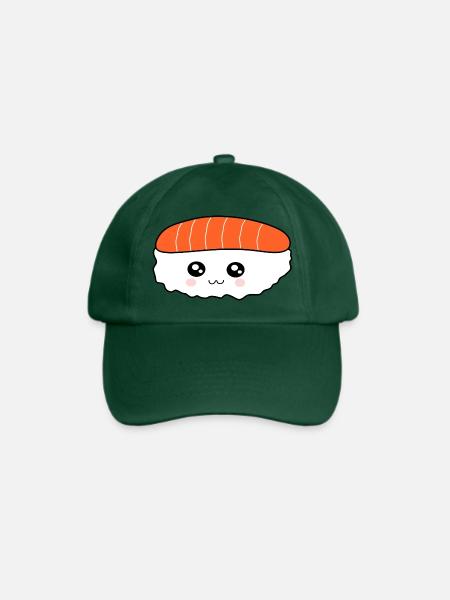 Kawaii Sushi Japan Essen Asien Weihnachts Geschenk - Baseballkappe - Flaschengrün